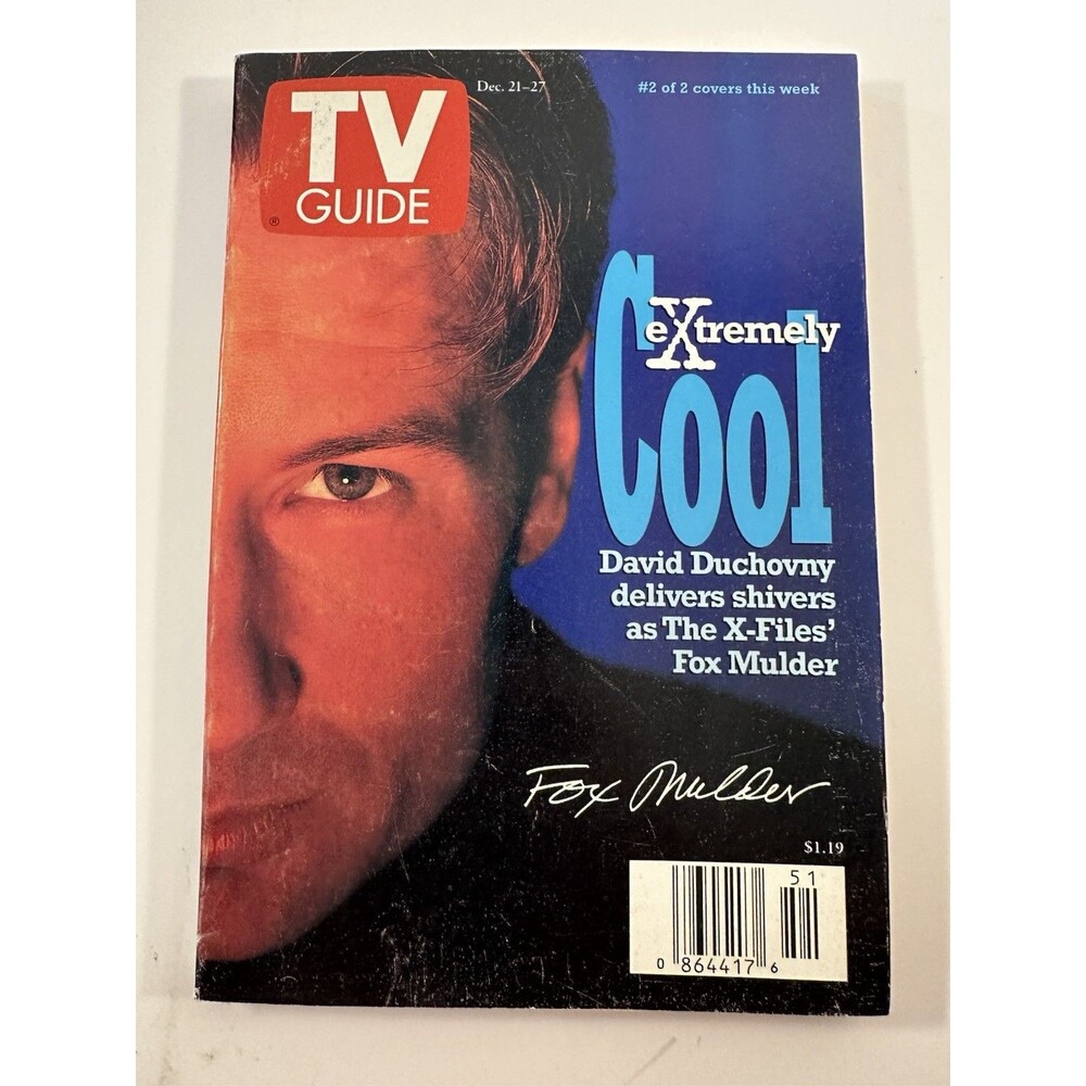 TV GUIDE Magazine December 21-27, 1996 X-Files David Duchovny Dallas Ed No Label